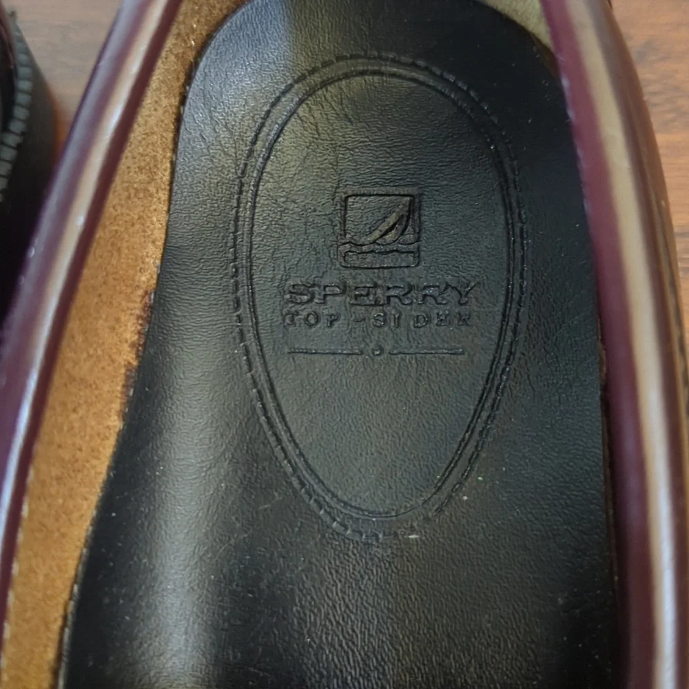 Sperry Boys Top-Sider Colton Burgundy Loafers Size 12.5